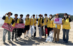 강화군 자원봉사센터, 산마을고등학교 릴레이환경정화 실시