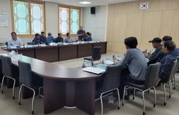 하점면, 이장단과 불법투기된 쓰레기 대책 논의