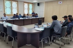 하점면, 이장단과 불법투기된 쓰레기 대책 논의
