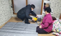 강화군 하점면, 저소득 독거 어르신에 온수매트 지원