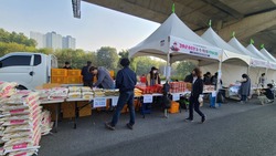 화도면 주민자치위원회, 농수산물 홍보하고 왔어요