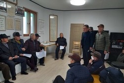 신임 하점면장, 경로당 방문으로 첫 면정 업무 시장