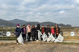 내가면 자유총연맹, 내가천 나들길 환경정화 실시