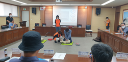 화도면 이장단, 심폐소생술·생활응급처치교육 실시