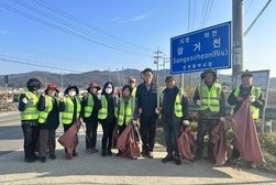 하점면 지역사회보장협의체, 망월리 삼거천 일대 환경정비활동 실시