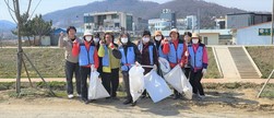 선원면 자유총연맹, 선행천 환경정화 활동 전개