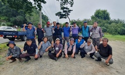 내가면 농촌지도자회, 여름철 제초 작업 구슬땀