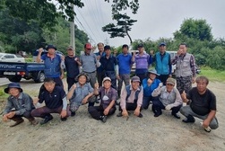 내가면 농촌지도자회, 여름철 제초 작업 구슬땀
