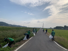 송해면 관내 단체 합동 환경정화