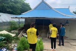 송해면 - 대월초 총동문회 나눔봉사단 , 방충망·LED등 교체 봉사로 지역사회 복지 up!  