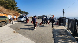 교동면 노인회, 해안가 주변 환경 정화 활동
