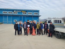 삼산면 석포리 마을회 및 노인회, 환경 정화활동 실시