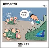 [바른언론 만평] 자정(自淨)능력 상실
