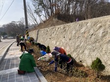 불은면 오두리 마을회, 봄맞이 화단 정비