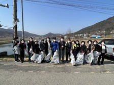 양사면 지역사회보장협의체, 새봄맞이 덕하천 환경정화활동 펼쳐