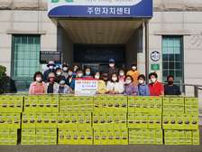 교동면 지역사회보장협의체, 추석 물품 기탁행사 가져