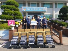 양사면이장단, 사단법인‘함께하는 사랑밭’과 함께 사랑의 실버 카(보행보조기) 나눔행사 펼쳐