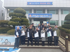  양사면 환경캠페인, 폐현수막 장바구니와 마대 배부
