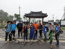 송해면 이장단, 강화나들길 환경정비 실시