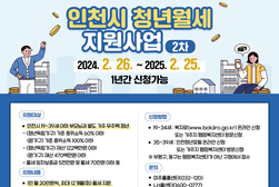 인천시 청년월세 지원 사업 모집