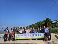 삼산면 노인회, 쾌적한 민머루 해변 조성 동참 