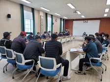 교동면 제설단 안전교육 및 간담회 개최
