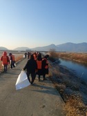 양도면, 추운 날씨 속 길정천 환경정비 활동