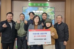 화도면 주민자치委, 이웃사랑 성금 기탁
