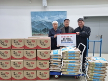 길상면, 교회협의회 새해 이웃돕기 물품 기탁