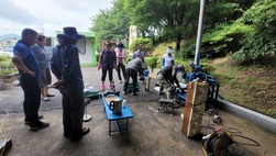 하점면 몸살림운동 회원, 칼갈이 자원봉사 활동 펼쳐