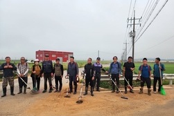 교동면 이장단, 장마 내 무성히 자란 잡초 제거