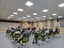 정기 월례회서 머리 맞댄 대한노인회 삼산면분회
